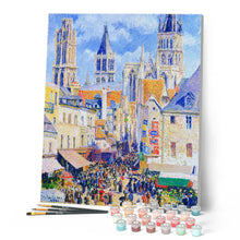 Carica l'immagine nel visualizzatore di Gallery, Dipingere con i numeri - Rue de l'Épicerie, Rouen - Camille Pissarro Figured'Art