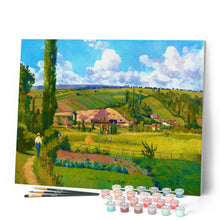 Carica l'immagine nel visualizzatore di Gallery, Dipingere con i numeri - Paesaggio a Les Pâtis, Pontoise - Camille Pissarro Figured'Art