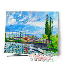 Carica l'immagine nel visualizzatore di Gallery, Dipingere con i numeri - La diga di Pontoise - Camille Pissarro Figured'Art