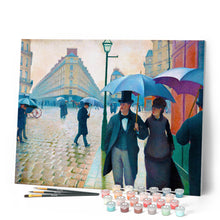 Carica l'immagine nel visualizzatore di Gallery, Dipingere con i numeri - Parigi in un giorno di pioggia - Gustave Caillebotte Figured'Art