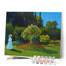 Carica l'immagine nel visualizzatore di Gallery, Dipingere con i numeri - Signora in giardino a Sainte-Adresse - Monet Figured'Art
