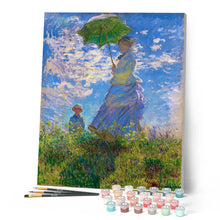 Carica l'immagine nel visualizzatore di Gallery, Dipingere con i numeri - La passeggiata (Camille Monet con il figlio Jean sulla collina) - Monet Figured'Art