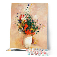 Carica l'immagine nel visualizzatore di Gallery, Dipingere con i numeri - Vaso di fiori - Odilon Redon Figured'Art