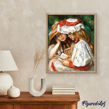 Carica l'immagine nel visualizzatore di Gallery, Dipingere con i numeri - Due ragazze che leggono - Renoir