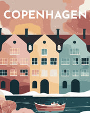 Carica l'immagine nel visualizzatore di Gallery, Dipingere con i numeri - Poster di viaggio a Copenaghen