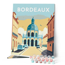 Carica l'immagine nel visualizzatore di Gallery, Dipingere con i numeri - Poster di viaggio a Bordeaux Figured'Art