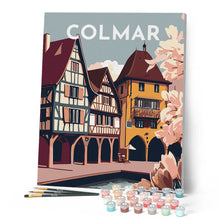 Carica l'immagine nel visualizzatore di Gallery, Dipingere con i numeri - Poster di viaggio a Colmar Figured'Art