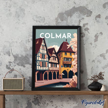 Carica l&#39;immagine nel visualizzatore di Gallery, Dipingere con i numeri - Poster di viaggio a Colmar