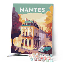 Carica l'immagine nel visualizzatore di Gallery, Dipingere con i numeri - Poster di viaggio a Nantes Figured'Art