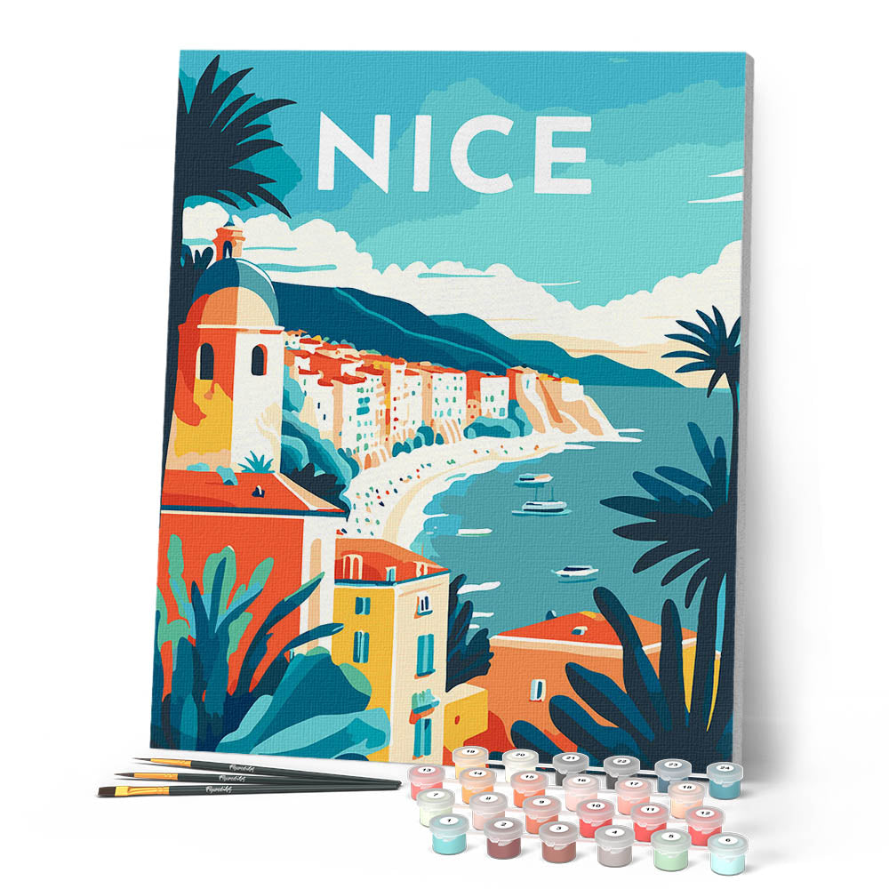 Pittura Ad Olio By Numbers ABEUTY – Kit Fai Da Te Per Adulti, 40x50 Cm, Con Cornice In Legno E Colori Acrilici - 2