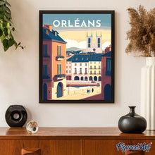 Carica l&#39;immagine nel visualizzatore di Gallery, Dipingere con i numeri - Poster di viaggio a Orleans