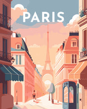 Carica l'immagine nel visualizzatore di Gallery, Dipingere con i numeri - Poster di viaggio a Parigi I
