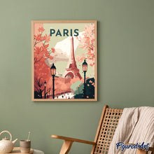 Carica l&#39;immagine nel visualizzatore di Gallery, Diamond Painting - Poster di viaggio a Parigi II