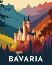 Carica l'immagine nel visualizzatore di Gallery, Dipingere con i numeri - Poster di viaggio in Baviera