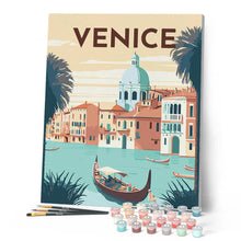 Carica l'immagine nel visualizzatore di Gallery, Dipingere con i numeri - Poster di viaggio a Venezia Figured'Art