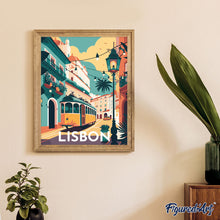 Carica l&#39;immagine nel visualizzatore di Gallery, Diamond Painting - Poster di viaggio a Lisbona