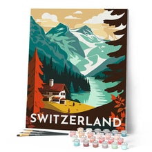 Carica l'immagine nel visualizzatore di Gallery, Dipingere con i numeri - Poster di viaggio a Berna Figured'Art