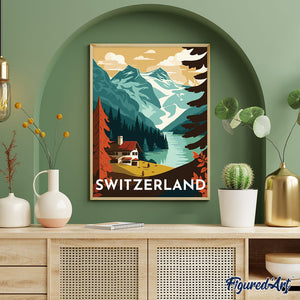 Diamond Painting - Poster di viaggio a Berna