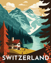 Carica l'immagine nel visualizzatore di Gallery, Dipingere con i numeri - Poster di viaggio a Berna