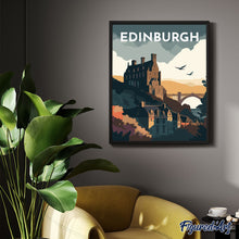 Carica l&#39;immagine nel visualizzatore di Gallery, Diamond Painting - Poster di viaggio a Edimburgo
