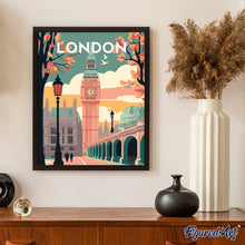 Carica l&#39;immagine nel visualizzatore di Gallery, Diamond Painting - Poster di viaggio a Londra 2