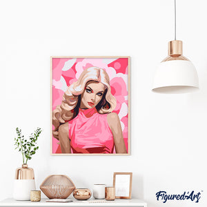 Dipingere con i numeri - Blonde Pink Diva