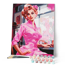 Carica l'immagine nel visualizzatore di Gallery, Dipingere con i numeri - Pink Diva Vintage Figured'Art