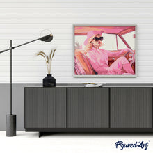 Carica l&#39;immagine nel visualizzatore di Gallery, Dipingere con i numeri - Diva nella sua Macchina Rosa