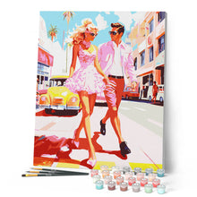 Carica l'immagine nel visualizzatore di Gallery, Dipingere con i numeri - Pink Duo in California Figured'Art