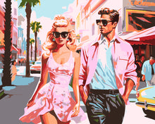 Carica l'immagine nel visualizzatore di Gallery, Dipingere con i numeri - Pink Duo a Hollywood