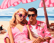 Carica l'immagine nel visualizzatore di Gallery, Dipingere con i numeri - Pink Duo al Mare
