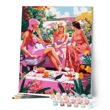Carica l'immagine nel visualizzatore di Gallery, Dipingere con i numeri - Pink Club in Giardino Figured'Art