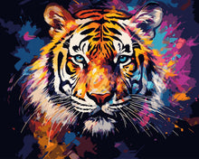 Carica l'immagine nel visualizzatore di Gallery, Dipingere con i numeri - Tigre Astratta Colorata