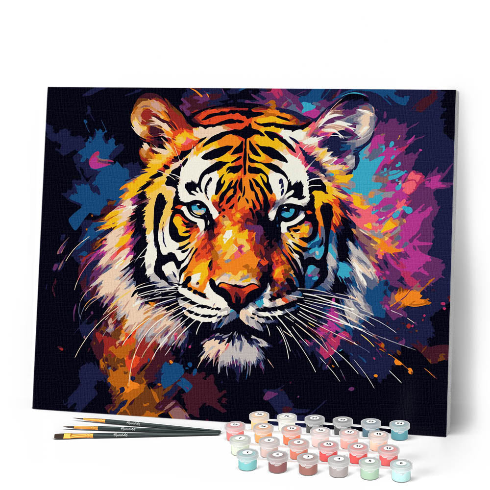 RICUVED Gatto Kit di Pittura con i Numeri 20x30 cm per Adulti e Bambini – Fiore Set Completo con Cornice in Legno, Pennelli, Pittura ad Olio e Magneti per Decorare e Regalare RICUVED Gatto Kit di Pittura con i Numeri 20x30 cm per Adulti e Bambini – Fiore Set Completo con Cornice in Legno, Pennelli, Pittura ad Olio e Magneti per Decorare e Regalare