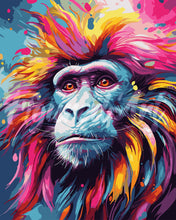 Carica l'immagine nel visualizzatore di Gallery, Dipingere con i numeri - Babbuino Astratto Colorato