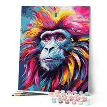 Carica l'immagine nel visualizzatore di Gallery, Dipingere con i numeri - Babbuino Astratto Colorato Figured'Art