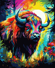 Carica l'immagine nel visualizzatore di Gallery, Dipingere con i numeri - Bisonte Astratto Colorato