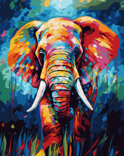 Carica l'immagine nel visualizzatore di Gallery, Dipingere con i numeri - Elefante Astratto Colorato