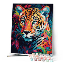 Carica l'immagine nel visualizzatore di Gallery, Dipingere con i numeri - Leopardo Astratto Colorato Figured'Art