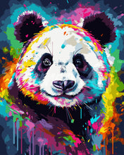 Carica l'immagine nel visualizzatore di Gallery, Dipingere con i numeri - Panda Astratto Colorato