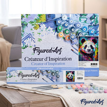 Carica l'immagine nel visualizzatore di Gallery, Dipingere con i numeri - Panda Astratto Colorato