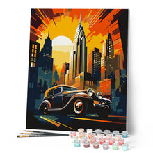 Carica l'immagine nel visualizzatore di Gallery, Dipingere con i numeri - Auto in New York Art Deco Figured'Art