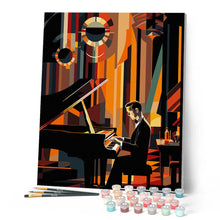 Carica l'immagine nel visualizzatore di Gallery, Dipingere con i numeri - Pianista Art Deco Figured'Art