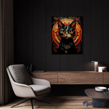 Carica l'immagine nel visualizzatore di Gallery, Dipingere con i numeri - Gatto Nero Art Deco