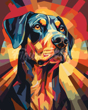 Carica l'immagine nel visualizzatore di Gallery, Dipingere con i numeri - Cane Art Deco