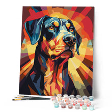 Carica l'immagine nel visualizzatore di Gallery, Dipingere con i numeri - Cane Art Deco Figured'Art