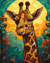 Carica l'immagine nel visualizzatore di Gallery, Dipingere con i numeri - Giraffa Art Deco