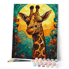 Carica l'immagine nel visualizzatore di Gallery, Dipingere con i numeri - Giraffa Art Deco Figured'Art