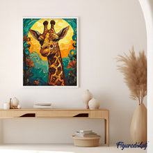 Carica l'immagine nel visualizzatore di Gallery, Dipingere con i numeri - Giraffa Art Deco