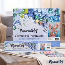 Carica l'immagine nel visualizzatore di Gallery, Dipingere con i numeri - Cervo Colorato in Fiore